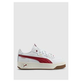 Puma Carina Street Lux Beyaz Mor Kadın Spor Ayakkabı