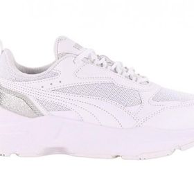 Puma CASSIA DISTRESSED White Silver Kadın Ayakkabı