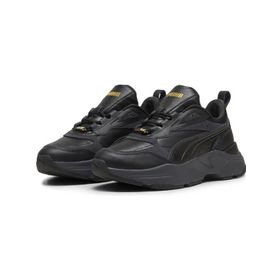 Puma Cassia Lux Black-Strong Gray Gold Günlük Spor Ayakkabı