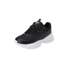 Puma Cassia Via-Puma Black-Puma White-Shadow Gray-Puma Gold Low Kadın Bot