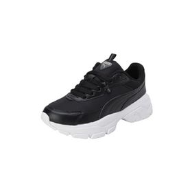 Puma Cassia Via-Puma Black-Puma White-Shadow Gray-Puma Gold Low Kadın Bot