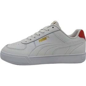 PUMA Caven Beyaz Altın Kırmızı 42 EU Unisex Spor Ayakkabı