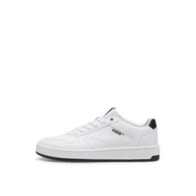 Puma Court Classic Beyaz Siyah Altın Yetişkin Spor Ayakkabı
