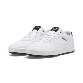 Puma Court Classic Beyaz Siyah Altın Yetişkin Spor Ayakkabı