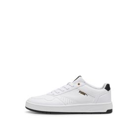 Puma Court Classic Beyaz Siyah Altın Yetişkin Spor Ayakkabı