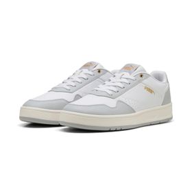 Puma Court Classic White-Cool Light Gray Gold Erkek-Unisex Spor Ayakkabı