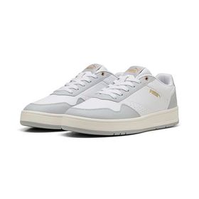 Puma Court Classic White-Cool Light Gray Gold Erkek-Unisex Spor Ayakkabı