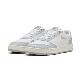 Puma Court Classic White-Cool Light Gray Gold Erkek-Unisex Spor Ayakkabı
