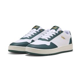 Puma Court Classic White-Dark Myrtle Gold Erkek-Unisex Spor Ayakkabı
