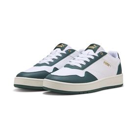 Puma Court Classic White-Dark Myrtle Gold Erkek-Unisex Spor Ayakkabı