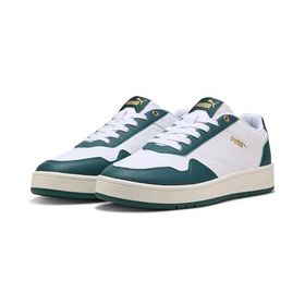 Puma Court Classic White-Dark Myrtle Gold Erkek-Unisex Spor Ayakkabı