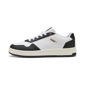 Puma Court Classic White Gold Black Erkek-Unisex Spor Ayakkabı