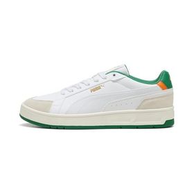 Puma Court Classico Sport Warm White-White-Archive Green Erkek-Unisex Spor Ayakkabı