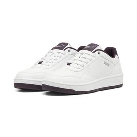 Puma Court Classy-Puma White-Midnight Plum-Puma Silver Low Kadın Bot