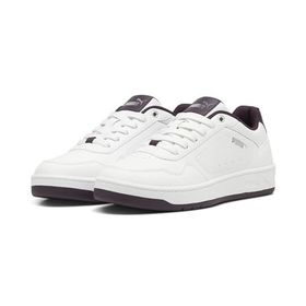 Puma Court Classy-Puma White-Midnight Plum-Puma Silver Low Kadın Bot
