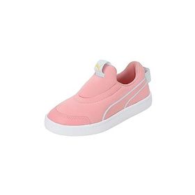 Puma Courtflex v2 Slip On PS Peach Smoothie-Icy Blue Unisex Çocuk Tenis Ayakkabısı