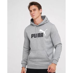 Puma Ess+ 2 Col Gri Pamuklu Kapüşonlu Erkek Sweatshirt