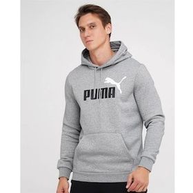 Puma Ess+ 2 Col Gri Pamuklu Kapüşonlu Erkek Sweatshirt