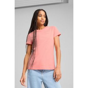Puma ESS Elevated RIB Tee Kısa Kollu Pembe Kadın T-shirt