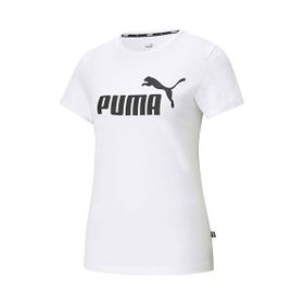 Puma ESS Logo Tee Beyaz Siyah Kadın T-shirt