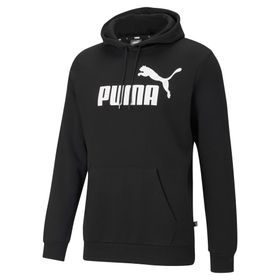 Puma Essentials Big Logo Erkek Siyah Kapüşonlu Sweatshirt