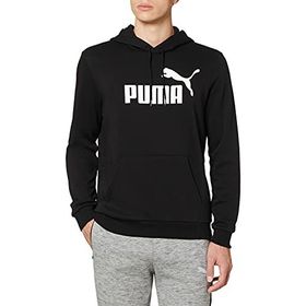 Puma Essentials Big Logo Erkek Siyah Kapüşonlu Sweatshirt
