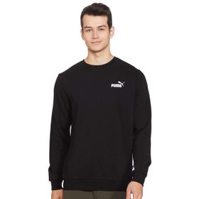 Puma Essentials Big Logo Erkek Siyah Kapüşonlu Sweatshirt