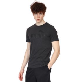 Puma Essentials Heather Dark Gray Heather Erkek T-shirt