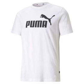 Puma Essentials Logo Beyaz Erkek Kısa Kollu T-Shirt