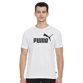 Puma Essentials Logo Beyaz Erkek Kısa Kollu T-Shirt