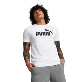 Puma Essentials Logo Beyaz Erkek Kısa Kollu T-Shirt
