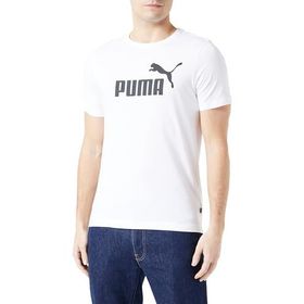 Puma Essentials Logo Beyaz Erkek Kısa Kollu T-Shirt