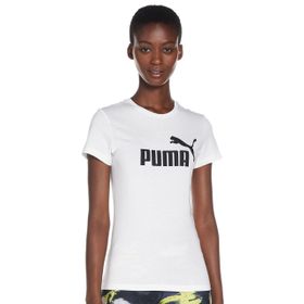 Puma Essentials Logo Beyaz Kadın T-shirt
