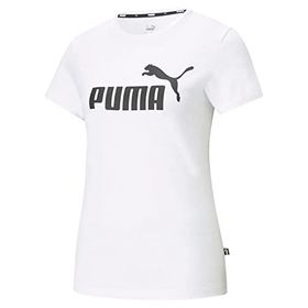 Puma Essentials Logo Beyaz Kadın T-shirt