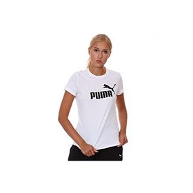 Puma Essentials Logo Beyaz Kadın T-shirt
