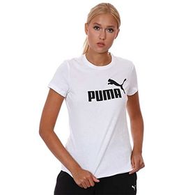 Puma Essentials Logo Beyaz Kadın T-shirt