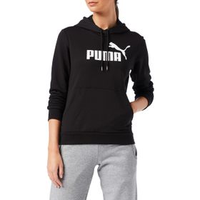 Puma Essentials Logo Kadın Kapüşonlu Siyah Sweatshirt
