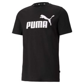 Puma Essentials Logo Siyah Erkek Kısa Kollu T-Shirt