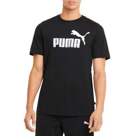 Puma Essentials Logo Siyah Erkek Kısa Kollu T-Shirt