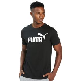 Puma Essentials Logo Siyah Erkek Kısa Kollu T-Shirt
