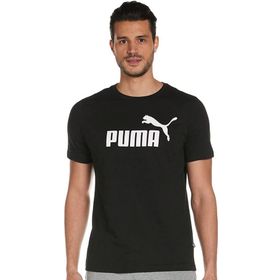 Puma Essentials Logo Siyah Erkek Kısa Kollu T-Shirt