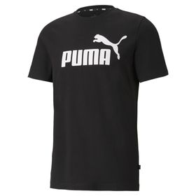 Puma Essentials Logo Siyah Erkek Kısa Kollu T-Shirt