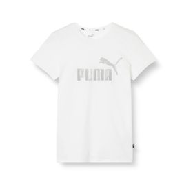 Puma Essentials Metalik Logo Beyaz Kadın T-shirt