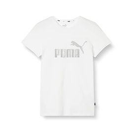 Puma Essentials Metalik Logo Beyaz Kadın T-shirt