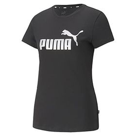 Puma Essentials Metalik Logo Siyah Kadın T-shirt