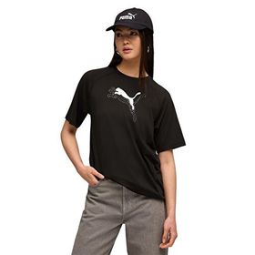 Puma Evostripe Graphic Siyah Kadın Kısa Kollu T-Shirt
