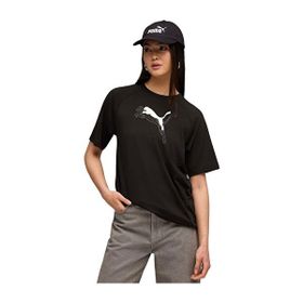 Puma Evostripe Graphic Siyah Kadın Kısa Kollu T-Shirt