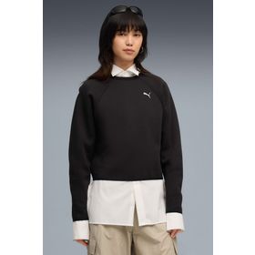 Puma Evostripe Relaxed Short C Siyah Kadın Sweatshirt