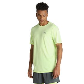 Puma Favourite Heather Kısa Kollu Siyah Erkek Koşu T-shirt