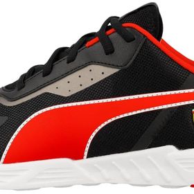 Puma Ferrari Tiburion P Blk-Rosso Corsa-P Aged SLV Unisex Yetişkin Spor Ayakkabı